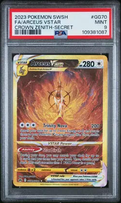 2023 POKEMON SWORD & SHIELD CROWN ZENITH SECRET FULL ART/ARCEUS VSTAR PSA 9 - Image 1