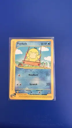 Pokemon TCG Aquapolis Psyduck Card 104/147 Regular E-Reader Version - Image 1