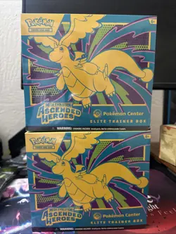 2X Pokemon TCG: Mega Evolution Ascended Heroes Pokemon Center ETB - NEW SEALED - Image 1