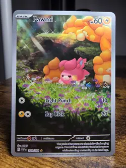 Pawmi 226/091 Paldean Fates Full Art Ultra Rare Holo Pokemon Card NM - Image 1