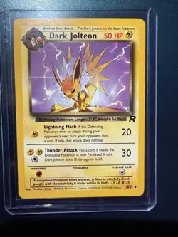 Dark Jolteon (38/83) Team Rocket Pokemon TCG WOTC MP - Image 1