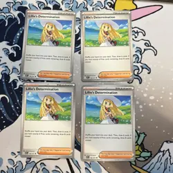 (4) Pokemon TCG Lillie’s Determination 192/217 Ascended Heroes Common NM Playset - Image 1