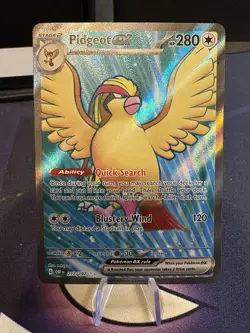 Pokemon TCG Scarlet & Violet Obsidian Flames Pidgeot EX 217/197 - Image 1
