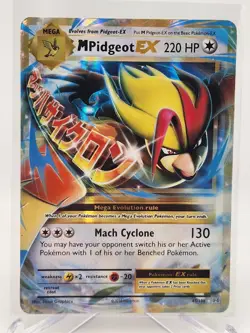 M Pidgeot EX 65/108 - XY Evolutions Ultra Rare LP-MP Pokemon TCG - Image 2