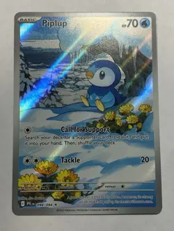 Pokemon TCG Piplup 98/94 Phantasmal Flames Illustration Rare Mega Evolution NM - Image 1