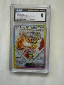Pokemon Eevee ex 174 Sv: Scarlet & Violet Promo Holo CGC Mint 9 English - Image 1