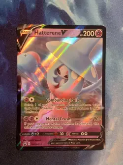 Pokemon TCG Hatterene V SWSH Black Star Promos SWSH055 Holo Promo - Image 1