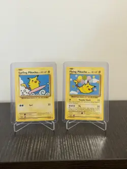 Flying Pikachu 110/108 and Surfing Pikachu 111/108 Pokemon Evolutions - Image 1