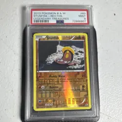 Pokemon 2013 Stunfisk Reverse Holo Legendary Treasures 83/113 PSA 9 - Image 1
