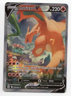 Pokemon: Brilliant Stars *Foil* Charizard V (154/172) Alternate Full Art - Image 1