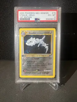 Pokemon Steelix Neo Genesis1st Edition Holo Rare #15/111 PSA 6 - Image 1