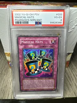 PSA 4 2002 YuGiOh Magical Hats #033 Pharaoh’s Servant - Image 1