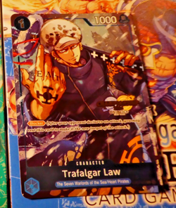 One Piece Card Game Carte Championship Holo Trafalgar Law ST03-008 English Nm - Image 1