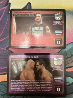 2x WWE Raw Deal Chris Benoit Holographic Cards Rare WWF - Image 1