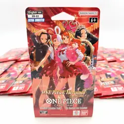 ONE PIECE Card Game EB-03 Heroines Sleeved Booster Pack LOT of 21 - New & Sealed - Image 2