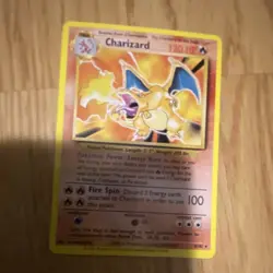 Pokemon TCG Base Set Charizard 4/102 Card by Nintendo Wizards 1999 Vintage - Image 2