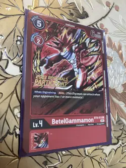 Digimon Card Game BetelGammamon 2023 Regionals Participant BT8-013 - Image 1