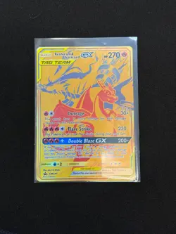 Reshiram & Charizard GX - Tag Team SM247 - *NEAR MINT RAW CARD* - Image 1