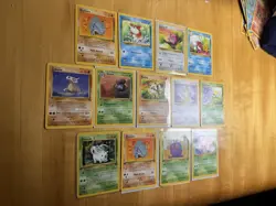 1st Edition + Regular Jungle 1999 Pokemon Card Lot 13 Cards Vintage WOTC - Image 2