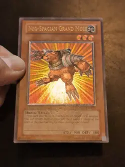 Yu-Gi-Oh! ULTIMATE RARE CARD NEO-SPACIAN GRAND MOLE STON-EN005 EURO PRINT LP - Image 3