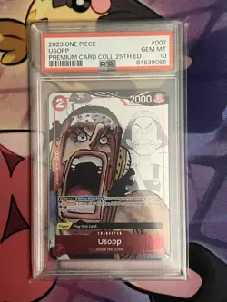 One Piece Usopp Premium Card Collection 25th Anniversary Edition English PSA 10 - Image 1