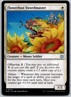 Flowerfoot Swordmaster U Bloomburrow 14 NM - Image 1