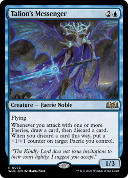 x1 Talion's Messenger WOE MTG 73 RARE M/NM 1x - Image 1