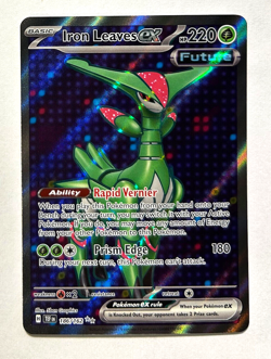 Pokemon Temporal Forces - IRON LEAVES EX - ULTRA RARE - 186/162 - NM/M - Image 1