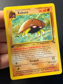 Kabuto 50/62 1st Edition Fossil - Common - WOTC Pokemon Card HP - Image 4