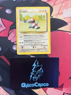 Carte Pokemon Francais Wizard Set De Base Porygon 39/102 Edition 2 Unlimited - Image 1