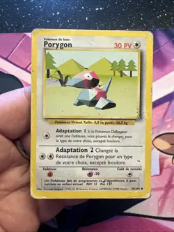 Carte Pokemon Francais Wizard Set De Base Porygon 39/102 Edition 2 Unlimited - Image 2