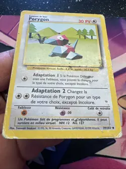 Carte Pokemon Francais Wizard Set De Base Porygon 39/102 Edition 2 Unlimited - Image 4