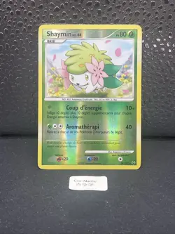 Shaymin 38/127 Holo reverse holo Platine carte Pokemon FR - Image 1