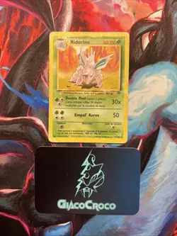 Carte Pokemon set De Base Wizards Nidorino 37/102 Edition 2 Unlilited Francais - Image 1