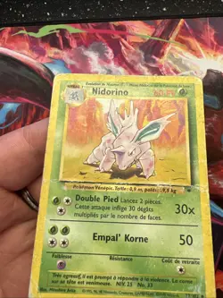 Carte Pokemon set De Base Wizards Nidorino 37/102 Edition 2 Unlilited Francais - Image 3