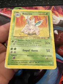 Carte Pokemon set De Base Wizards Nidorino 37/102 Edition 2 Unlilited Francais - Image 4