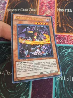 Yugioh Darkflare Dragon SDDC-EN002 Ultra Rare 1st Edition Near Mint - Image 2