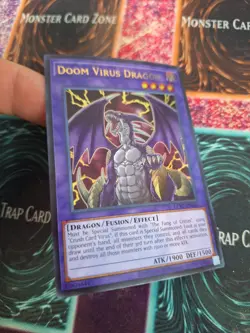 Yugioh Doom Virus Dragon LCKC-EN064 Ultra Rare Unlimited Near Mint - Image 2
