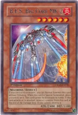 Yugioh! MP B.E.S. Big Core MK-2 - CRMS-EN030 - Rare - Unlimited Edition Moderate - Image 1