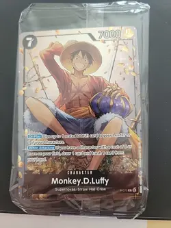 New One Piece Monkey D. Luffy P-075 English Promo Tin Set Vol 2 W/ Empty Tin - Image 1