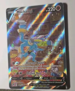 Pokemon Machamp V Full Art 172/189 Astral Radiance Holo Ultra Rare Card - Image 2