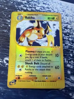 Raichu ⚡🤙 Expedition Reverse Holo Rare 61/165 Vintage Pokemon Card WOTC - Image 1