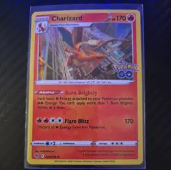 Pokemon Cards Charizard 010/078 Pokemon Go Reverse Holo Rare - (LP) - Image 1