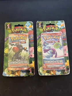 Pokemon Diamond And Pearl Sealed Booster 10 Cards American Mysterious Treasures - Image 1