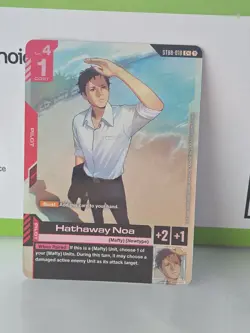 🔥 - Hathaway Noa - Gundam Card Game- Flash of Radiance - ST08-010 C+ FOIL - Image 1