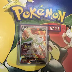 Pokemon TCG Chesnaught V 171/195 Silver Tempest Full Art Ultra Rare Card NM - Image 1