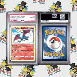 Pokemon TCG Radiant Charizard Crown Zenith Holo Ultra Rare Card 020/159 PSA 10 - Image 1