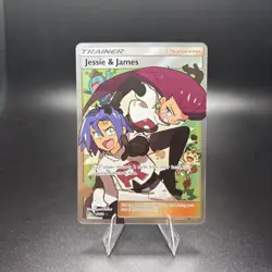 2019 Jesse And James Pokemon TCG Full Art Trainer Card 68/68 Hidden Fates NM - Image 1
