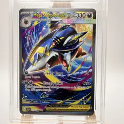 Pokemon Mega Sharpedo Ex 127/094 Ace 10 Graded Card Gem Mint Phantasmal Flames - Image 2