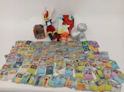 Huge Pokemon Trading Card 400+ Bundle Charmander Bulbasaur Plush Toys Binder - Image 1